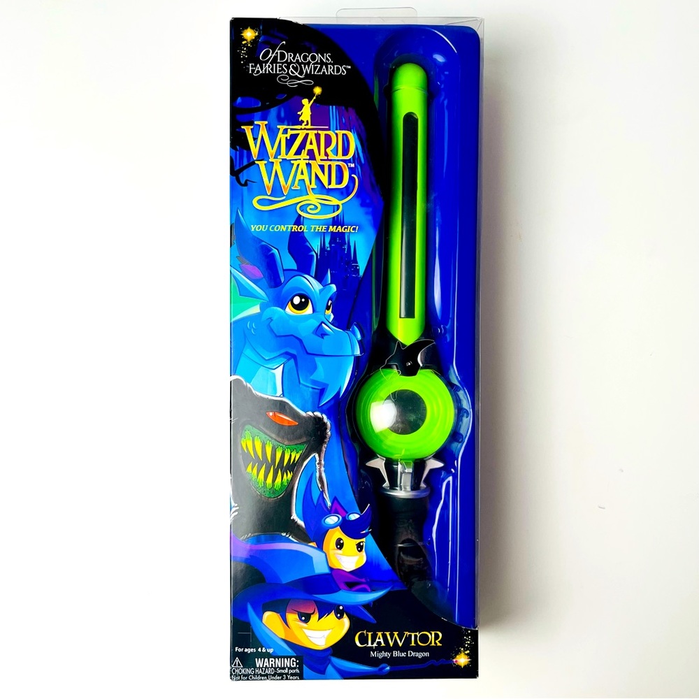 Of Dragons, Fairies, and Wizards Clawtor Hand Held Wand, Green